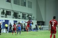 Indian defenders did well to keep away Syrian attackers